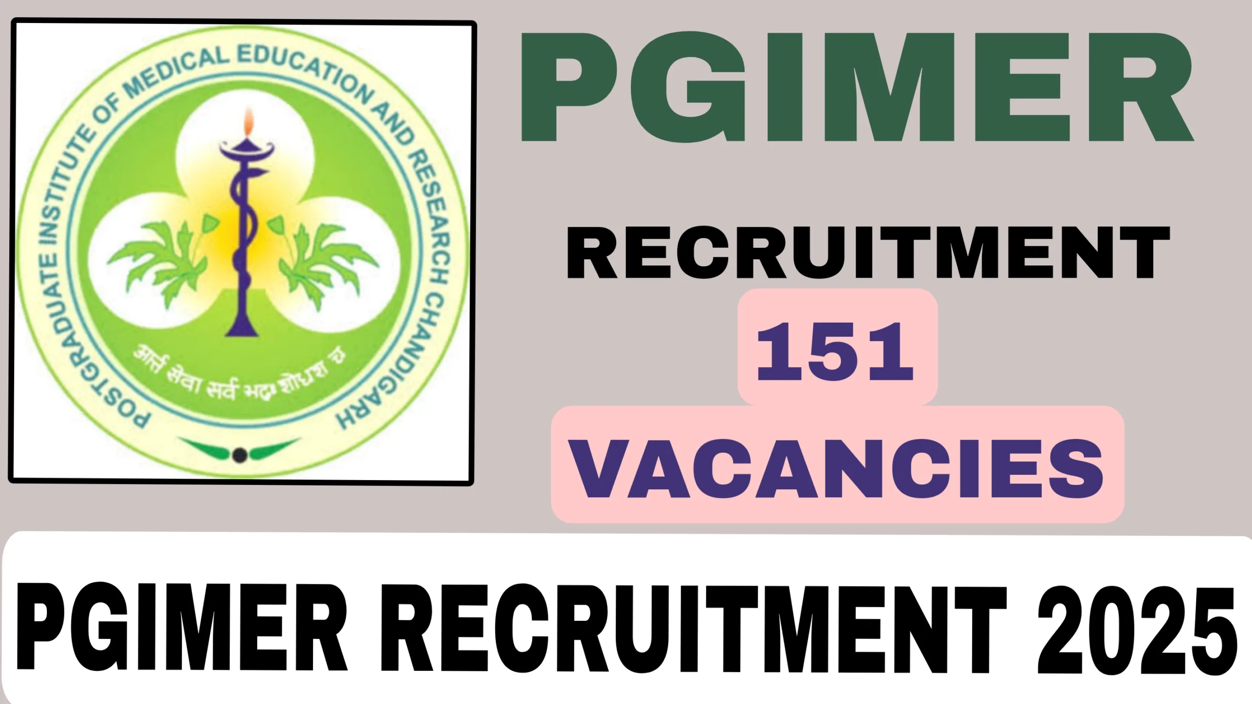 PGIMER RECRUITMENT 2025