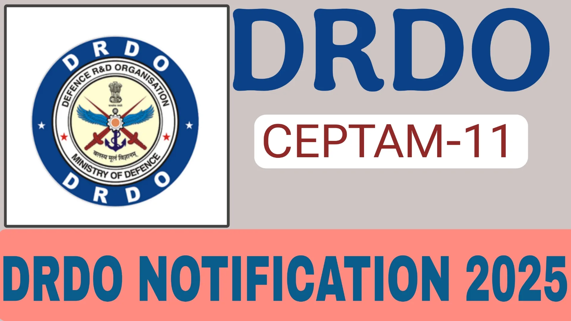 DRDO NOTIFICATION 2025